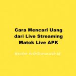 Cara Mencari Uang dari Live Streaming Matok Live APK