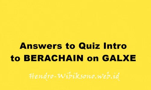 Answers to Quiz Intro to BERACHAIN on GALXE