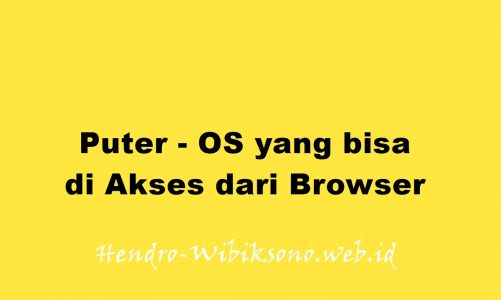 Puter – OS yang bisa di Akses dari Browser