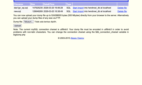 Cara Import Database Besar Tanpa Timeout — 100% Work di Shared Hosting!